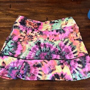 Colorful Tie-Dye Mini Skort
